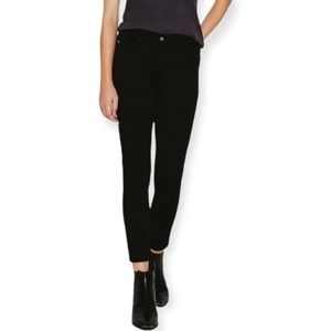 AG Adriano Goldschmied Black Jeans Prima Crop Women's Cigarette Pant New Size 23